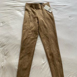 New, never worn Zara suede pants